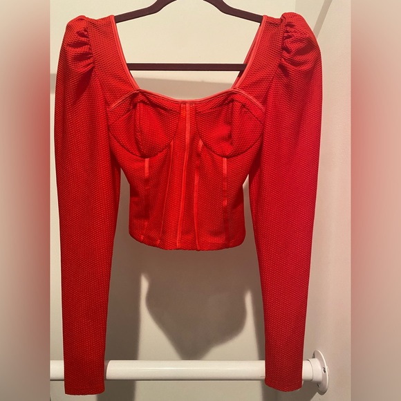 Guess Rachel Sweetheart Cropped Top - Picture 2 of 5